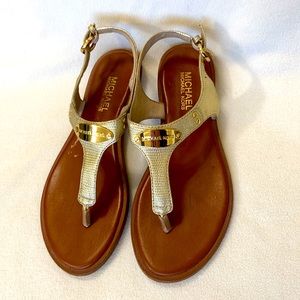 Michael Kors Gold Sandals